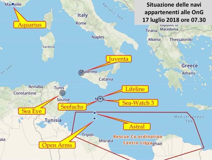 Ong tornano nel Mediterraneo Salvini: "Risparmino tempo e denaro"