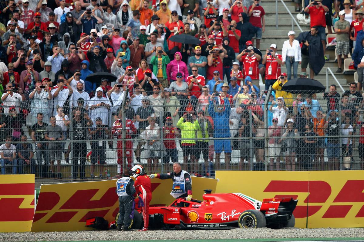 La Ferrari finisce in rosso ad Hockenheim. Quella promessa mancata al manager