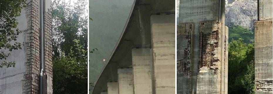 Ponte incubo sul Gran Sasso: "Il cemento ci cade addosso"
