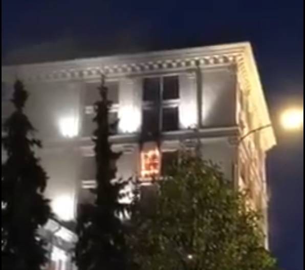 Mosca, incendio nella sede della Banca centrale