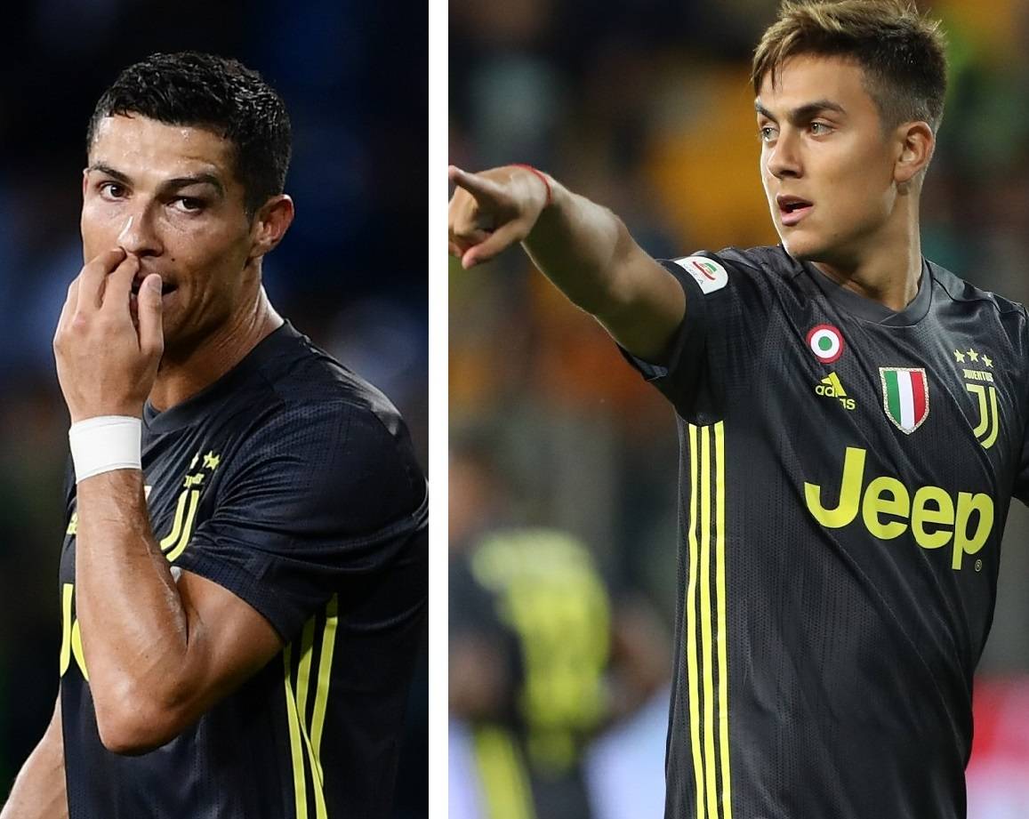 Ronaldo e Dybala le facce tristi della Juve