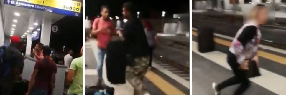 Rissa tra immigrati in stazione: bimbi e donne costretti a fuggire