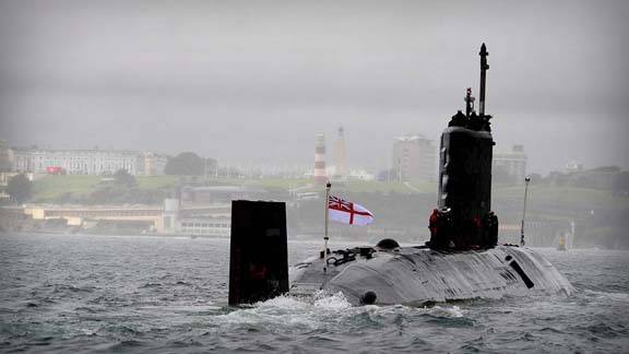 Siria, sottomarino d'attacco inglese schierato nel Mediterraneo