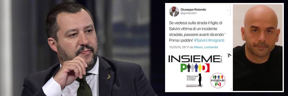 Il post choc del militante Pd: "Non salverei figlio di Salvini"