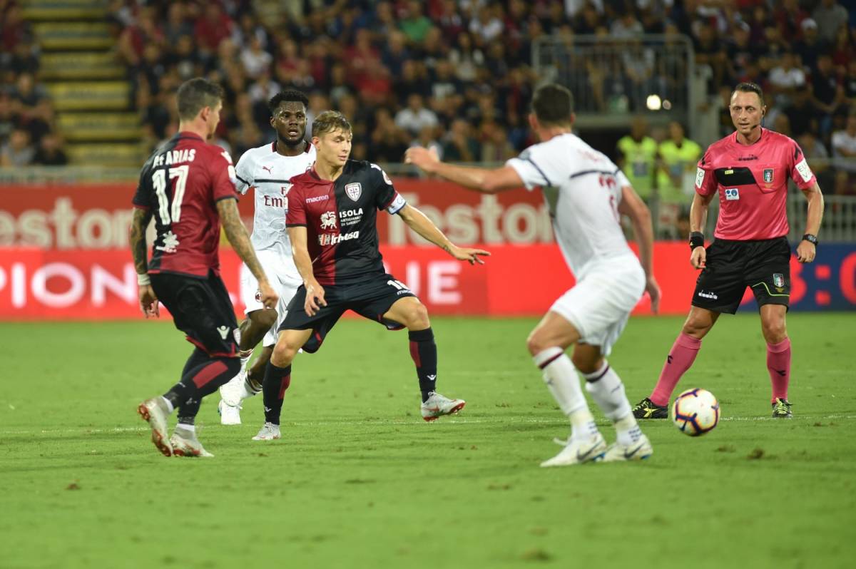 Il Milan sbatte sul Cagliari: finisce 1-1 alla Sardegna Arena