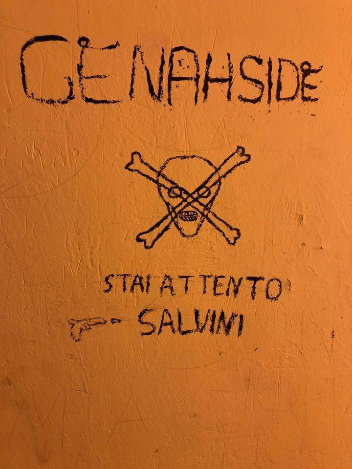 "Salvini stai attento". Quelle minacce a Matteo con teschi e pistole