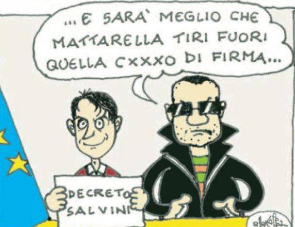"Repubblica" e quella vignetta su Salvini: "C... di firma"