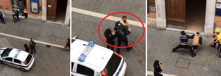 L'immigrato picchia un agente: il video choc dell'assalto