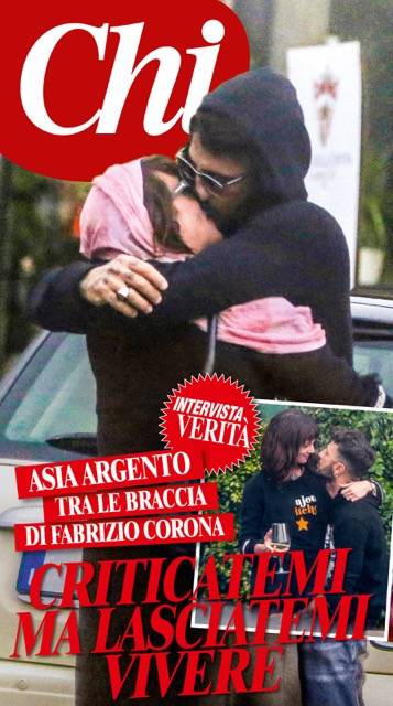 Asia Argento e Fabrizio Corona su "Chi"