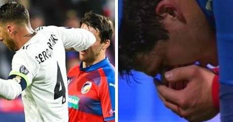 Sergio Ramos ci ricasca: gomitata e naso rotto ad un avversario