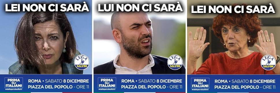 Boldrini, Saviano & Co. "testimonial" della Lega: la campagna di Salvini
