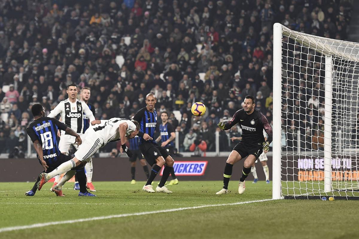 La Juventus affonda il campionato: Inter ko 1-0 con Mandzukic
