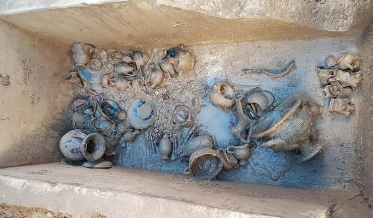 Scoperta a Lecce tomba di bambini d’età messapica