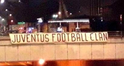 Derby di Torino, spunta lo striscione dei tifosi granata ''Juventus Football Clan''