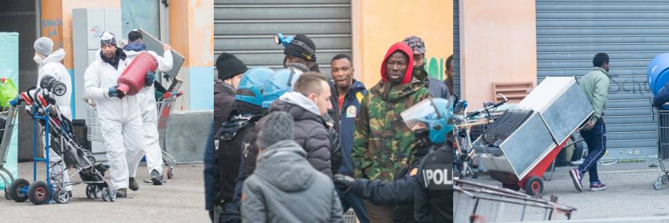 Torino, la polizia sgombera l'ex Moi: liberato il 'villaggio dei migranti'