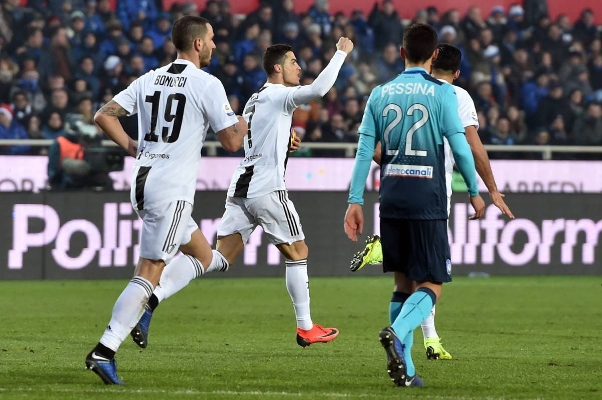 Serie A, la Juventus si ferma a Bergamo: finisce 2-2 