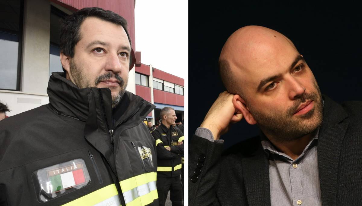 "Buffone", "Ti querelo": scontro tra Saviano e Salvini