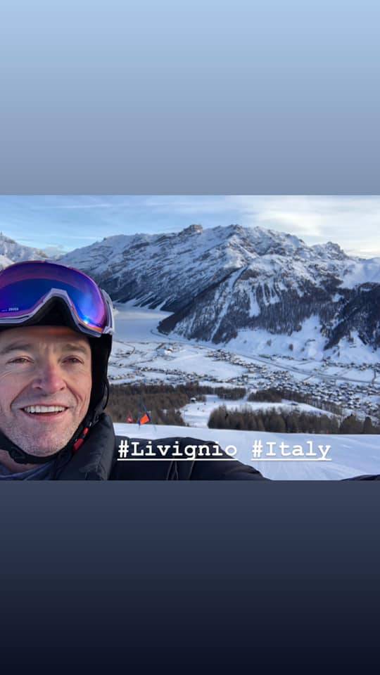 Hugh Jackman sciatore a Livigno: "Che posto fantastico"