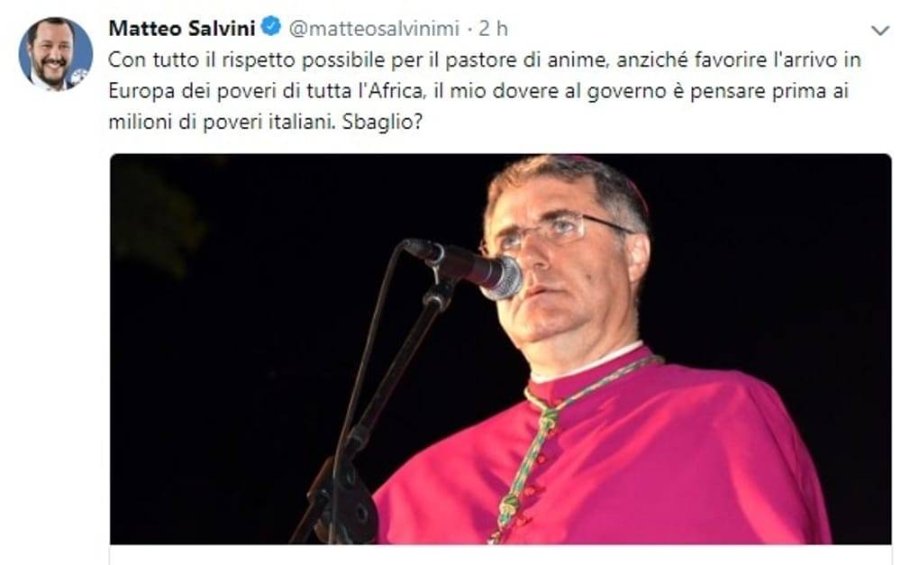 L'arcivescovo di Palermo Lorefice contro il decreto Salvini: "Prima l'uomo"