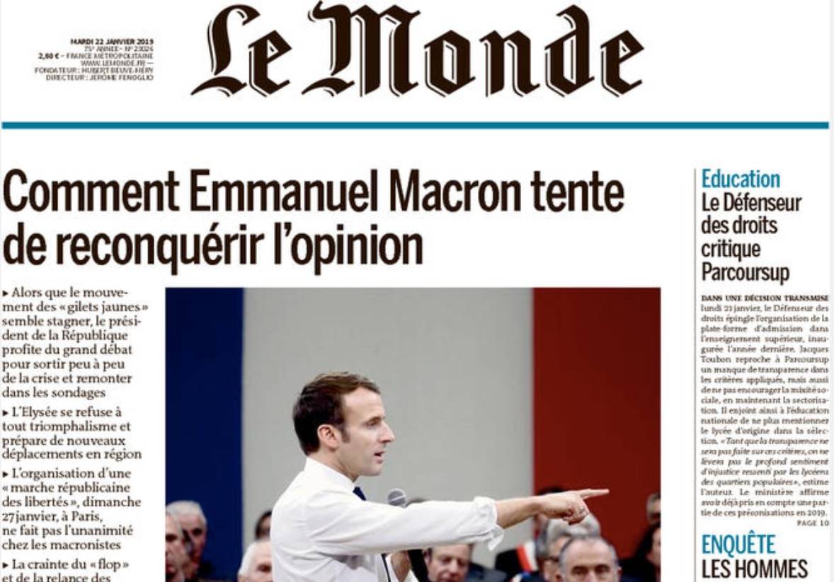 La stampa francese ignora i gialloverdi