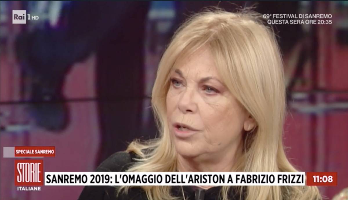 Sanremo, ira di Rita dalla Chiesa: "Su Fabrizio Frizzi lacrime di coccodrillo"