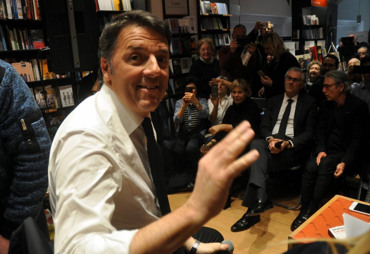Matteo Renzi alla Feltrinelli di Palermo