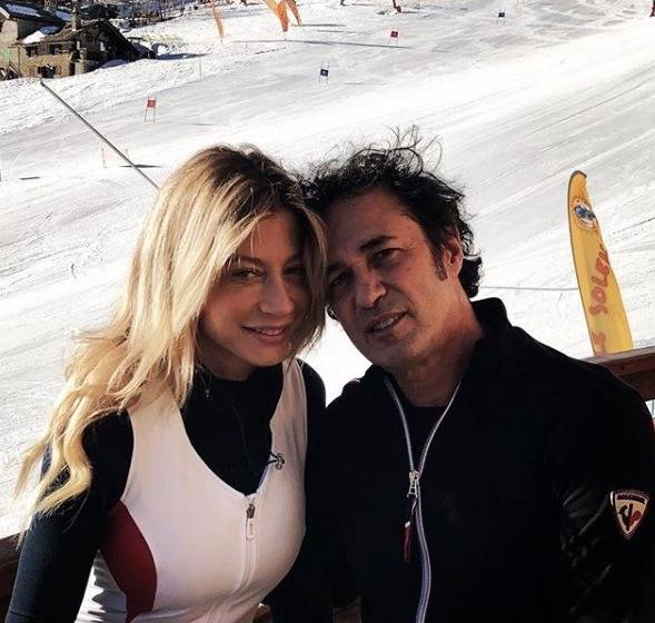 Vacanze sulla neve per  Maddalena Corvaglia e  Alessandro Viani