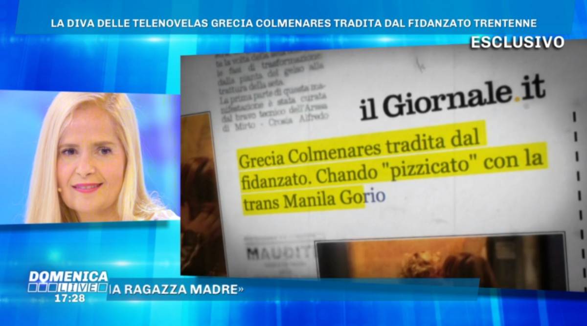 Grecia Colmenares sul tradimento: "Un regalo di Dio!", lo sfogo a Domenica Live