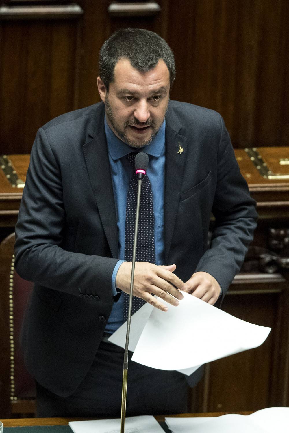 Salvini presenta pdl della Lega sui marchi storici