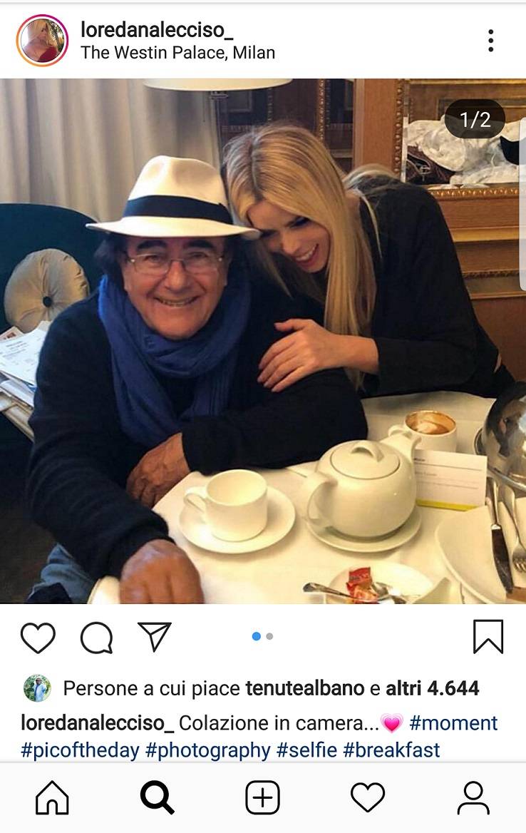 Loredana Lecciso e Al Bano a colazione insieme in hotel