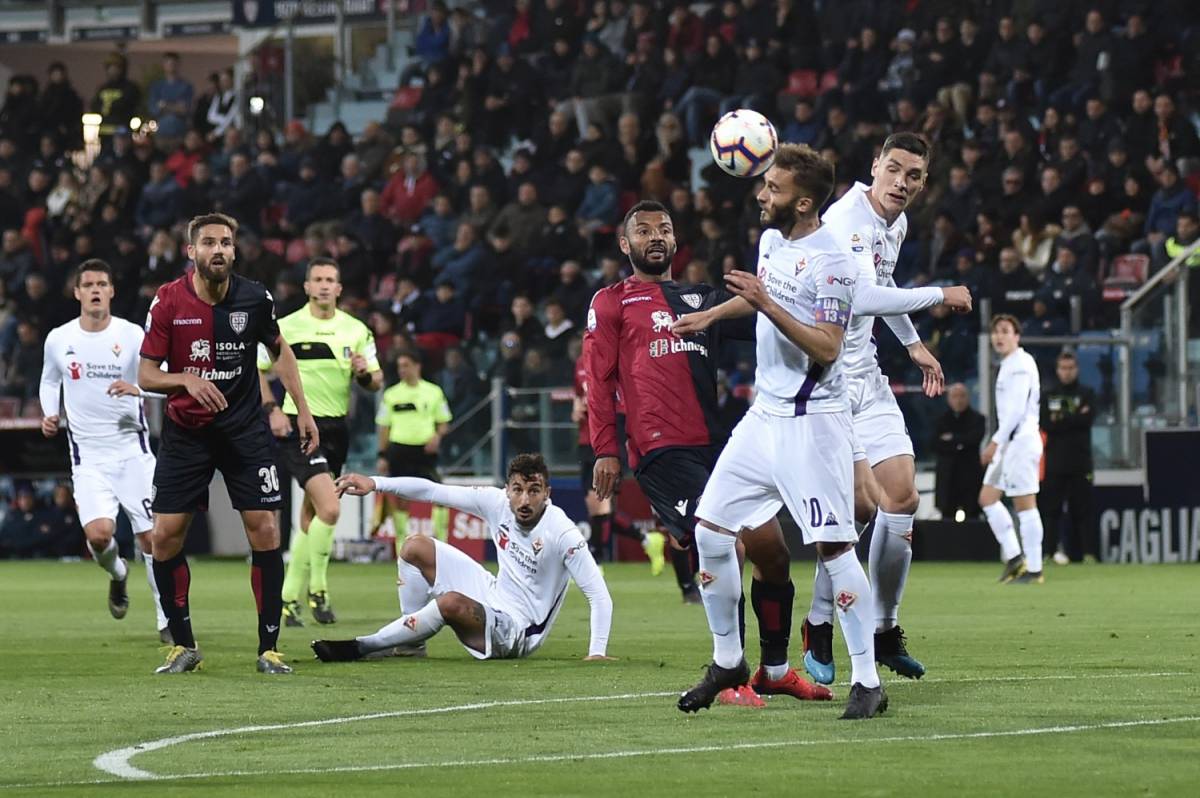 Il Cagliari spegne la Fiorentina: i sardi si impongono 2-1