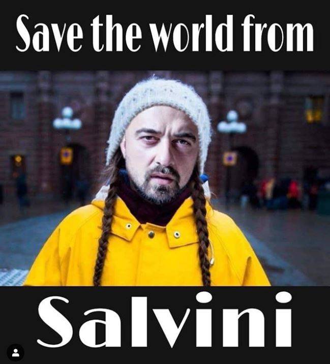 "Save the world from Salvini". Quel fotomontaggio di Chef Rubio