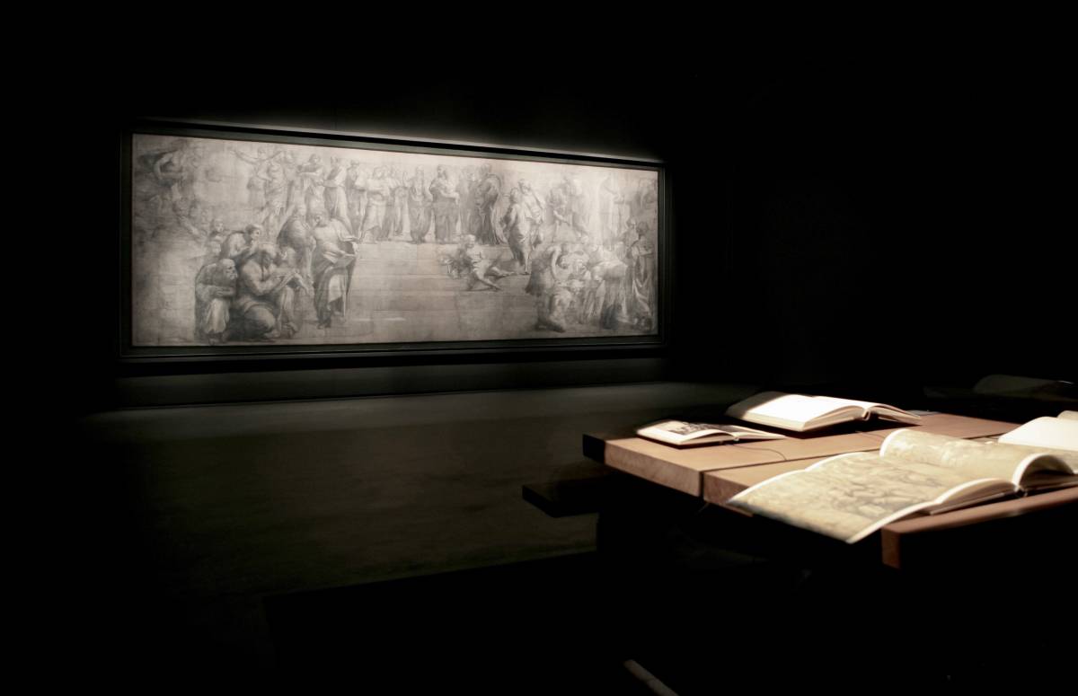 Raffaello, il cartone restaurato ritorna a splendere alla Pinacoteca Ambrosiana di Milano