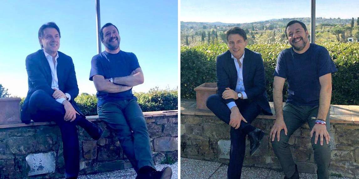 Salvini e Conte rassicurano: uno scatto allontana la crisi