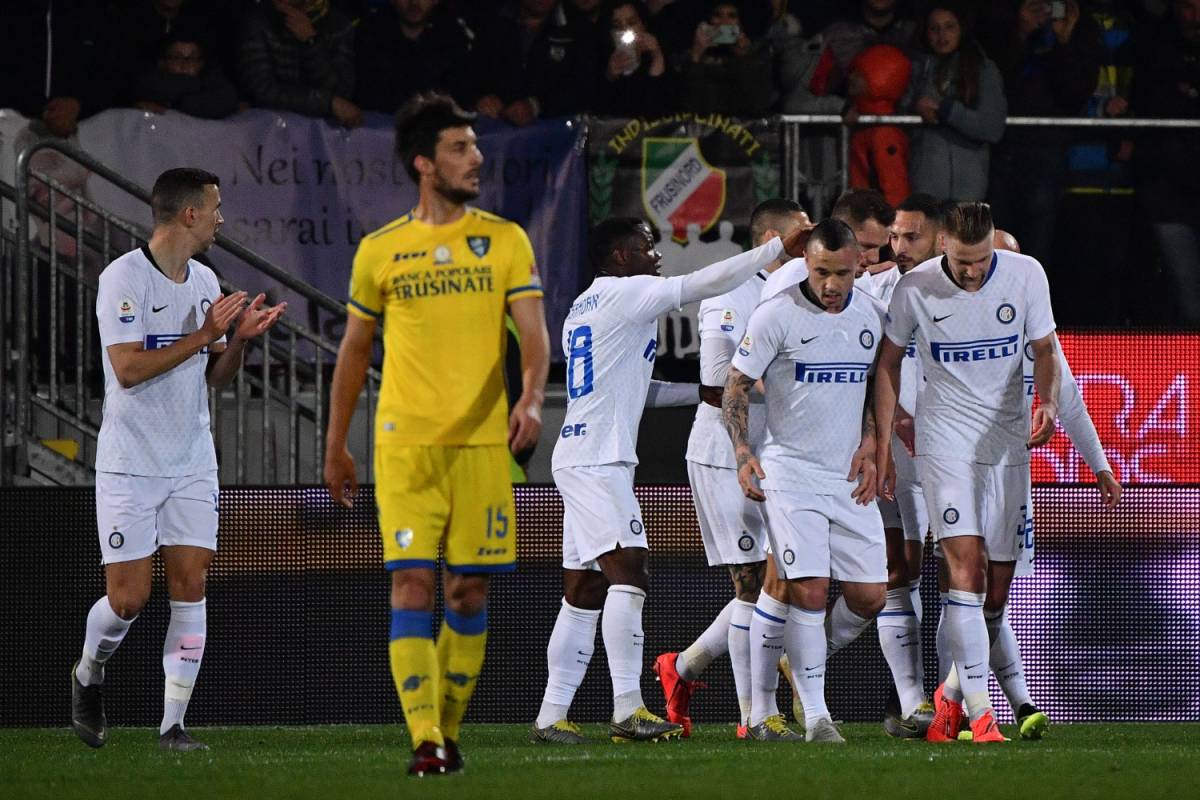 L'Inter cala il tris a Frosinone: 3-1 e terzo posto consolidato