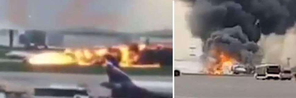 Mosca, aereo in fiamme: 41 vittime
