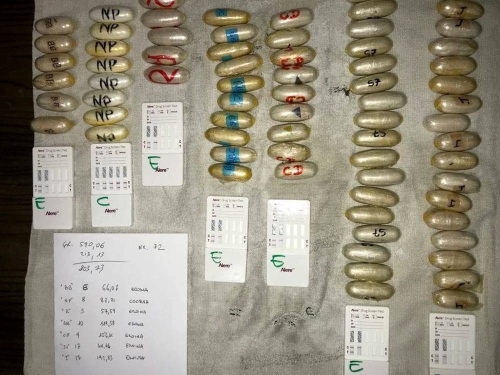 Droga, 38 corrieri in manette: ingerivano gli ovuli. Arrestata anche donna al sesto mese di gravidanza