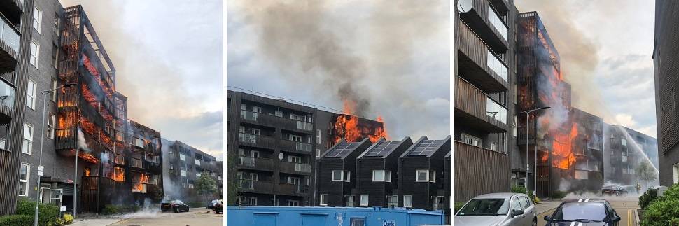 Londra, esplode incendio nella zona est: fiamme avvolgono un palazzo