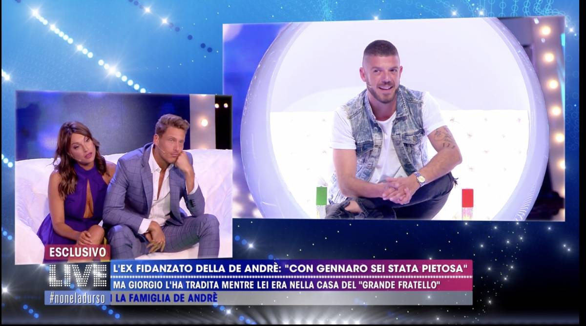 Live non è la D’Urso, Francesca De Andrè asfalta l’ex fidanzato Giorgio: “Ti devi far curare”