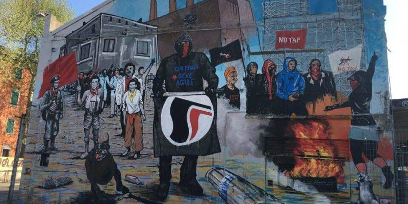 Il graffito minaccia gli agenti "Non si può cancellare, è arte"
