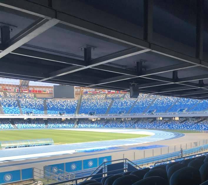 Stadio San Paolo: rubati i nuovi sediolini azzurri delle Universiadi