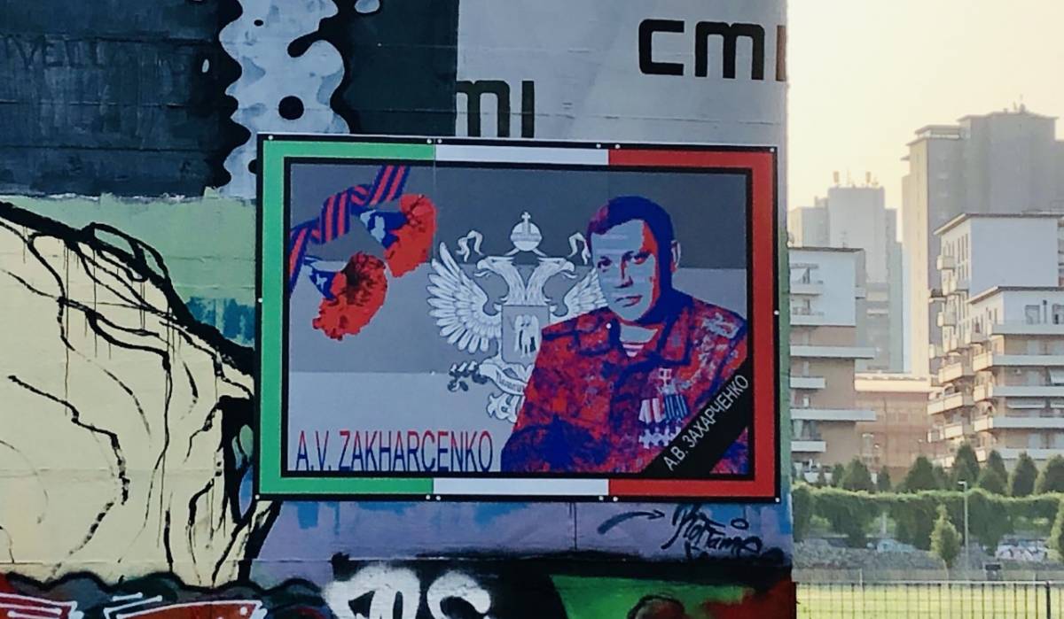 Torino, spunta un murales dedicato al leader separatista di Donetsk