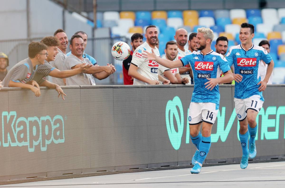 Il Napoli vince 2-0 contro la Sampdoria: decide una doppietta di Mertens