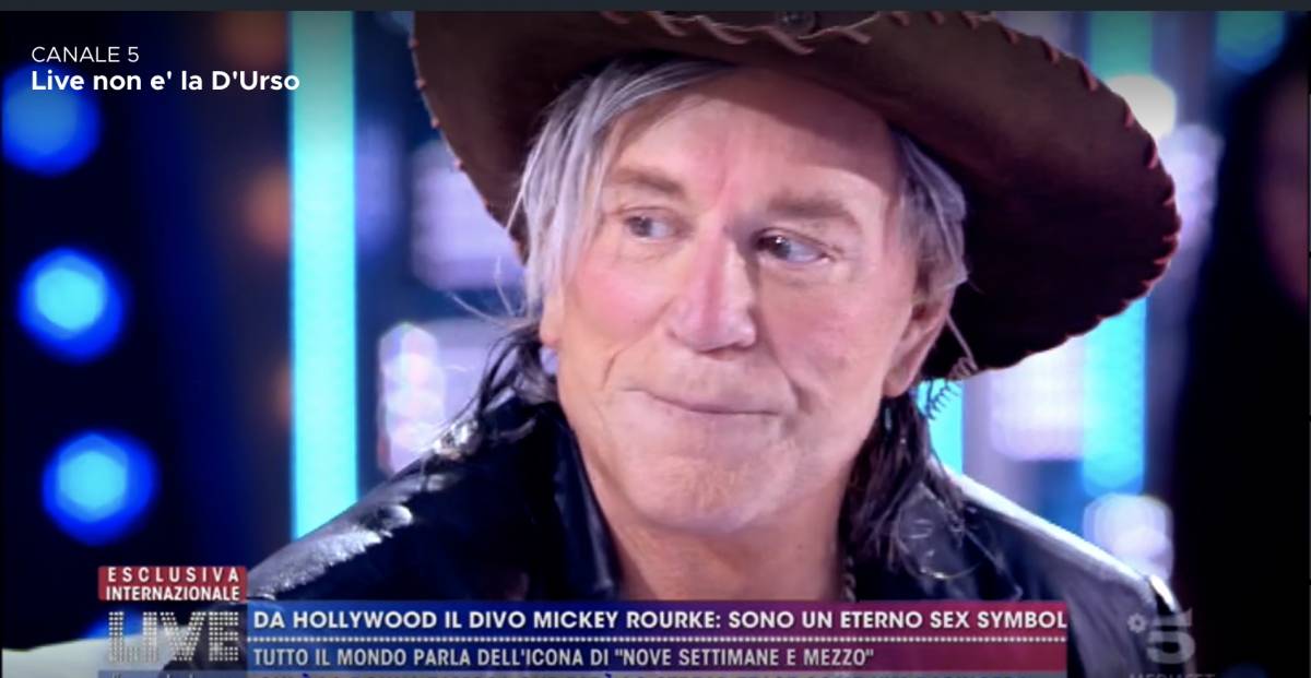 Mickey Rourke a "Live non è la D’Urso": “Fuck Donald Trump”