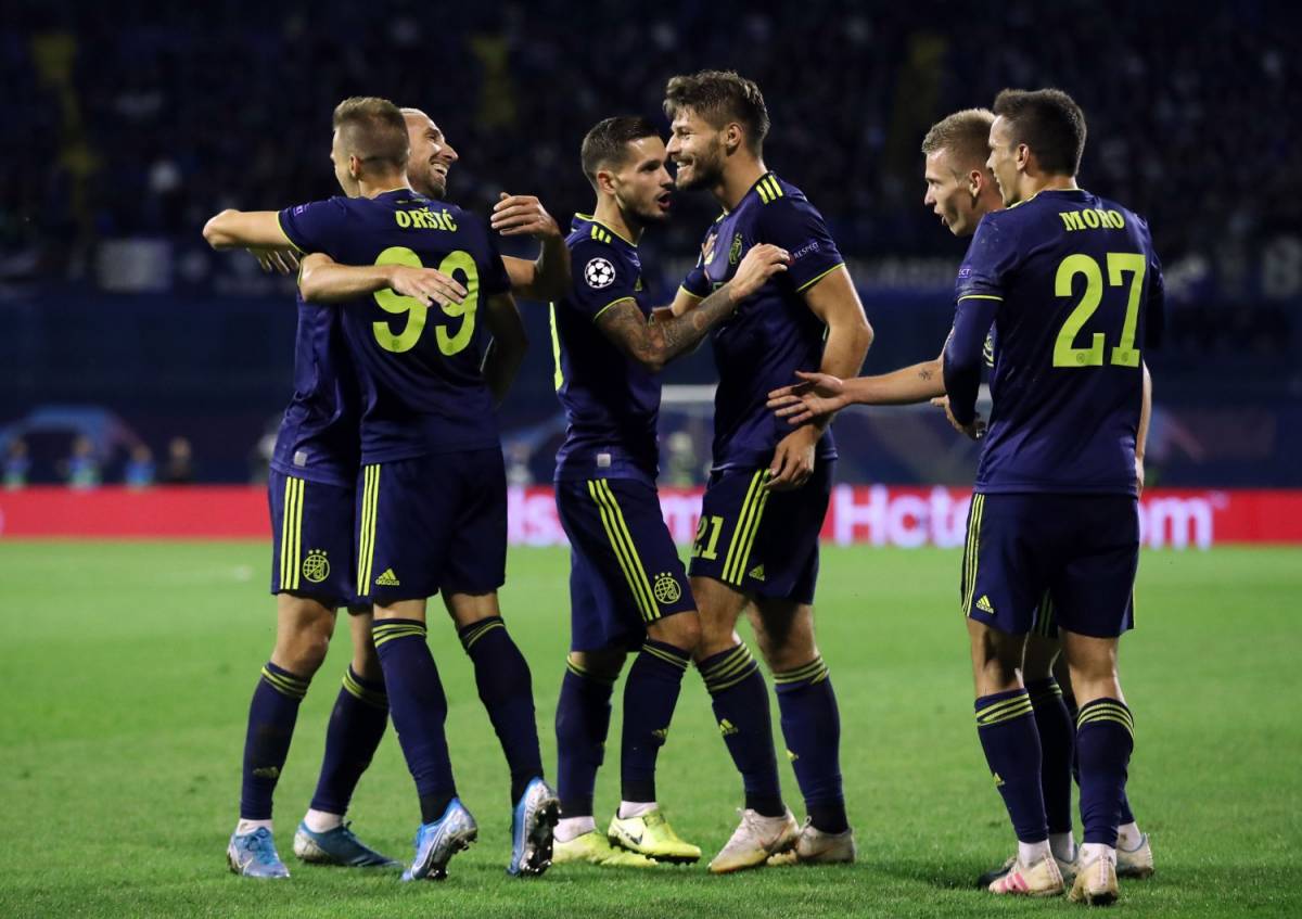 Champions, esordio amaro per l'Atalanta: la Dinamo Zagabria vince 4-0