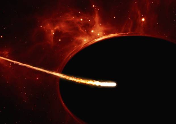 Un buco nero ha ridotto a brandelli una stella