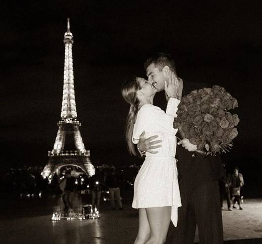 Marco Fantini e Beatrice Valli si sposano, la proposta di matrimonio sotto la Torre Eiffel