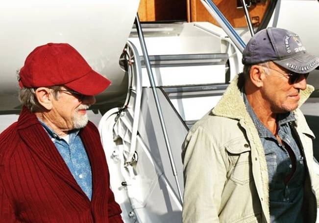 Steven Spielberg e Bruce Springsteen in vacanza in Italia