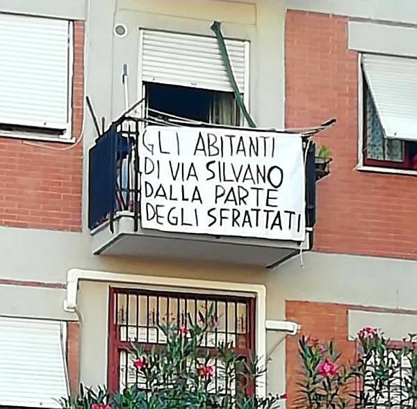 Pietralata, 7 famiglie italiane sotto sfratto. Il quartiere si mobilita per difenderle
