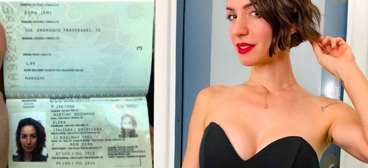 Andrea Delogu posta la foto del passaporto ed è polemica
